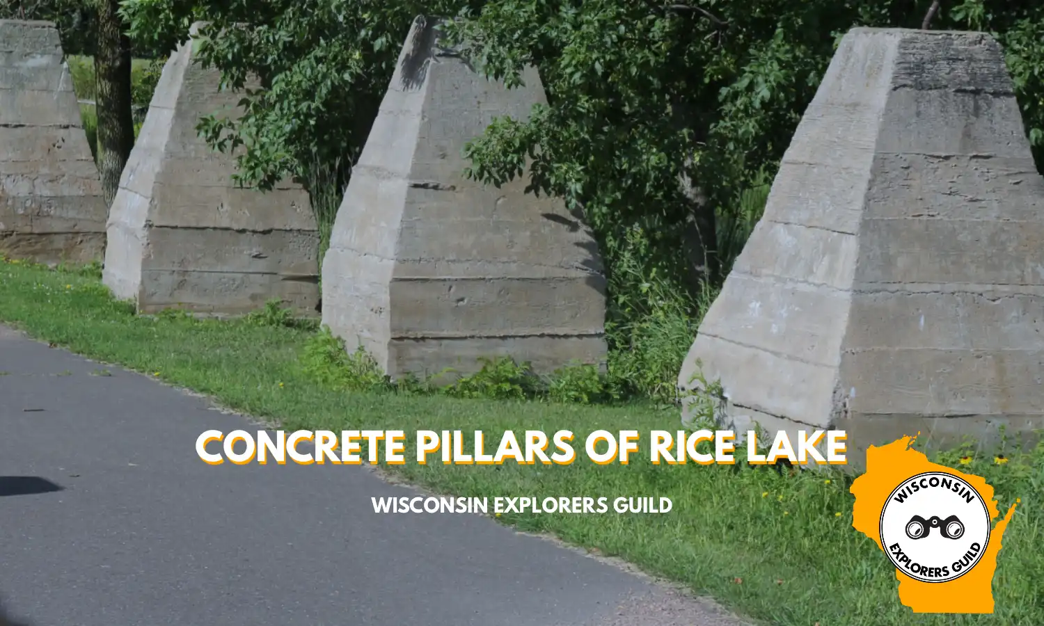 Concrete Pillars of Rice Lake